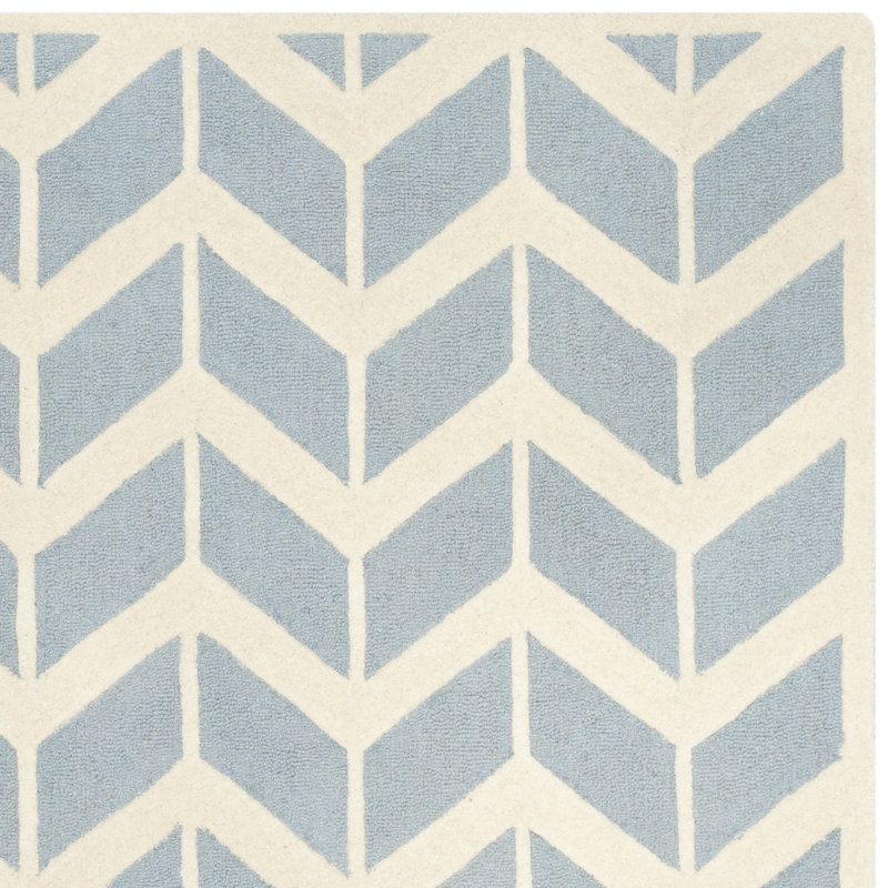 Cambridge Hand Tufted Wool Chevron Rug, Rectangle 8' x 10'