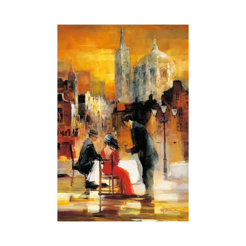 Romance II by Willem Haenraets - Wrapped Canvas Painting, 20.32 cm H x 30.48 cm W
