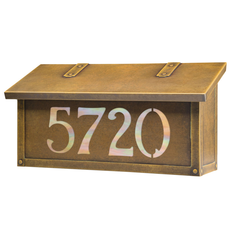 Boîte aux lettres murale classic, Oui, Laiton chaleureux