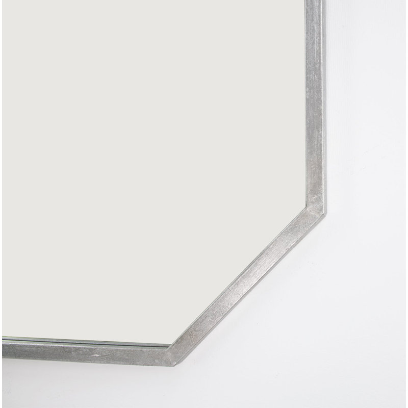 Somo Framed Mirror, Silver Leaf