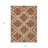 3' X 5' Brown And Ivory Geometric Washable Indoor Outdoor Area Rug