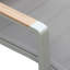 Ensemble de salle à manger de patio 1 pièce avec textiles gris