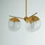 Lustre sphérique à intensité variable à 3 lumières Yearby avec adaptateur pour plafond incliné-687081279-687081277