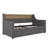 Twin Size Daybed With Trundle Bed, Upholstered Daybed With Charging Station And LED Lights, Gray-238295655