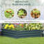 Lit surélevé galvanisé Outsunny pour jardin pot de fleurs pour plantes, légumes et plantes-370744319-370744309-370744318