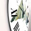 Hiver, paysage de montagne bleu foncé minimaliste I - horloge murale moderne-60186645