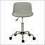 Chaise de bureau pivotante ergonomique à hauteur réglable pour enfants, design contemporain avec aspect cuir et piètement en métal
