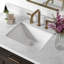 Meuble-lavabo simple en bois massif 42 po avec plateau en marbre Carrara de 1,5 po Thornaby-62284121-40743930