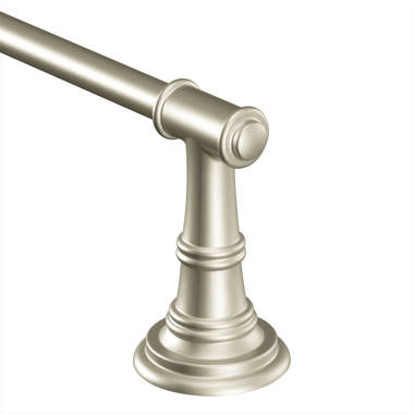 Moen Ellsworth Zinc Single Robe Hook - Mounting Hardware Included - Brushed  Nickel - 3.14-in W x 3.09-in H DN9103BN