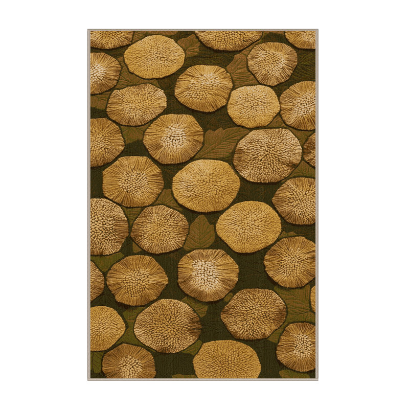 Washable Breadfruit Fruits Area Rug, Rectangle 8' x 12'