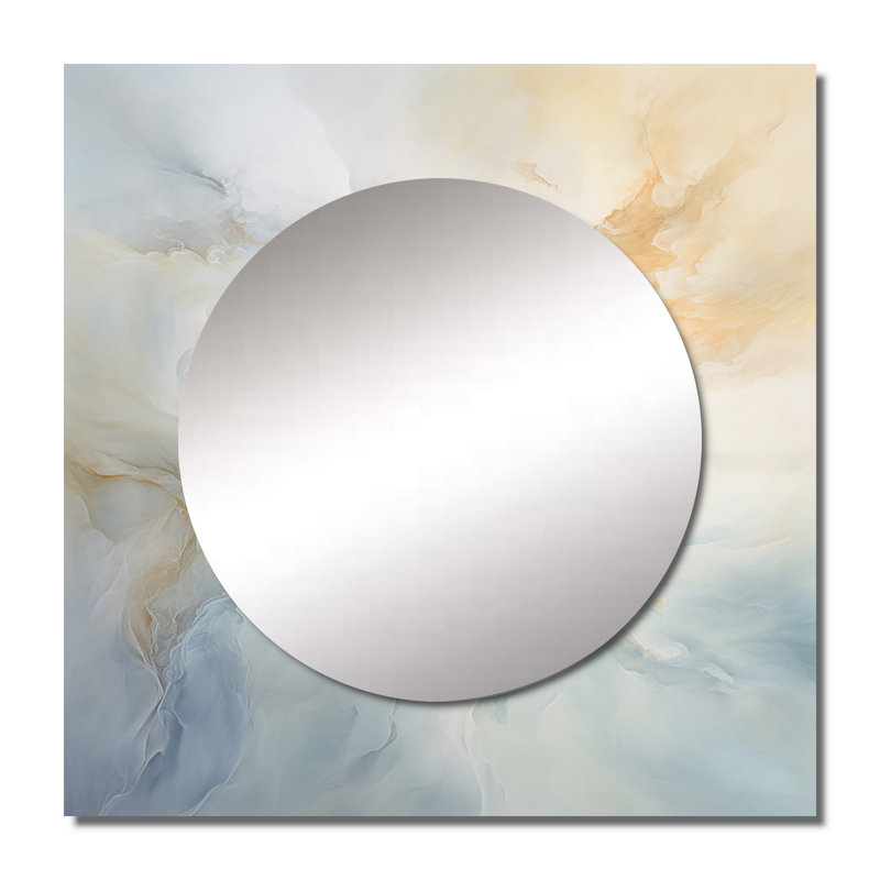 Miroir mural de salon Arkyn, 23 po x 23 po