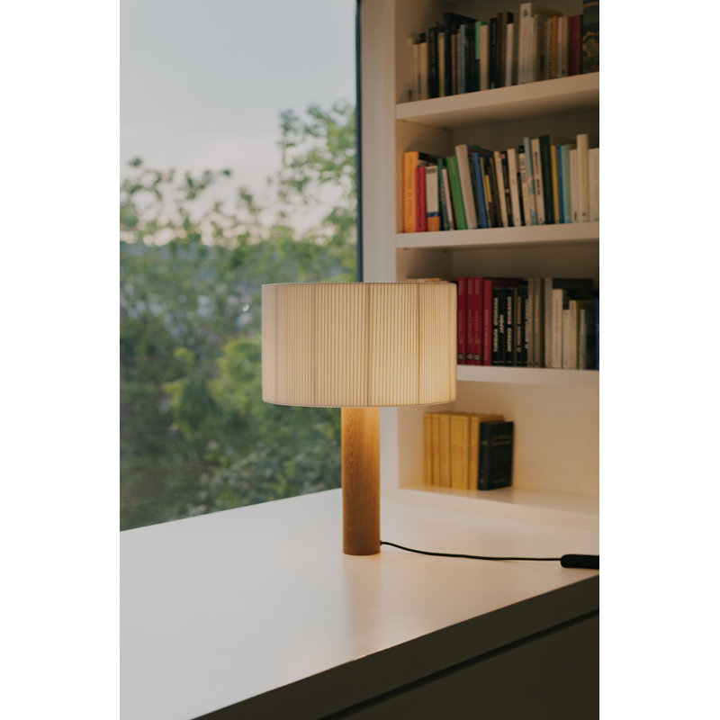 Solid Wood Table Lamp, Sapeli