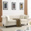 Canapé combiné (3 + 3) - Velours beige (W834S00063)