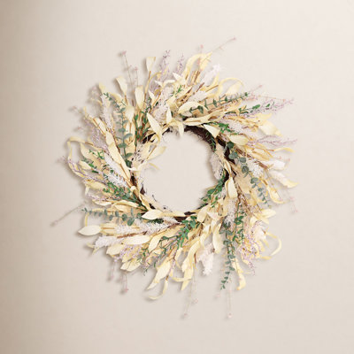 24" Handcrafted Eucalyptus Berry Christmas Wreath