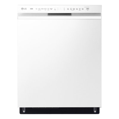 LG 24 in. PrintProof Stainless Steel Front Control Dishwasher with QuadWash, 3rd Rack & Dynamic Dry, 48 dBA