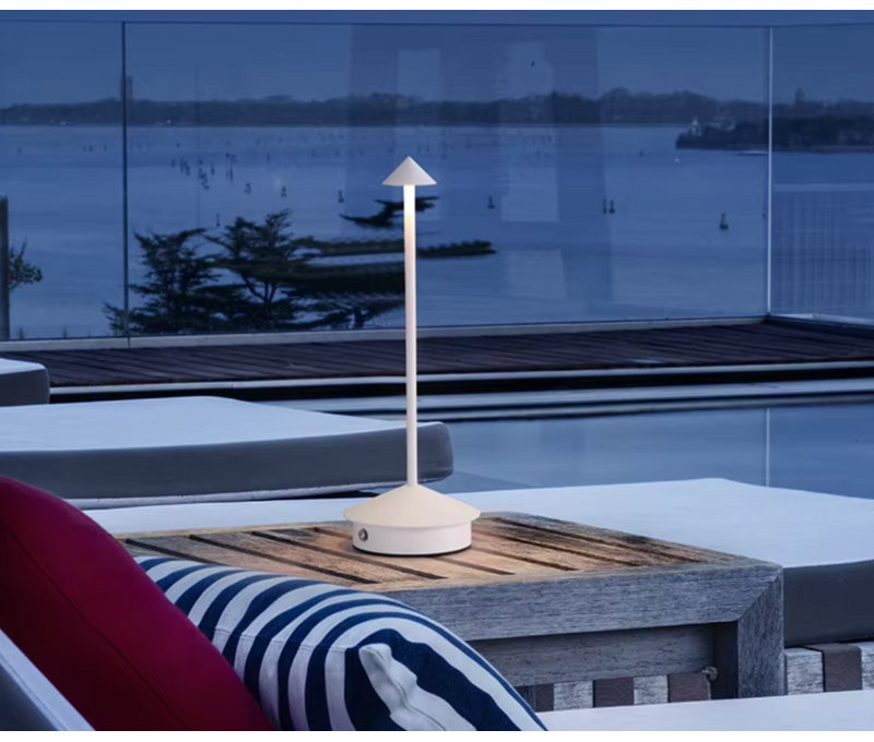 Regalia Rechargeable LED Table Lamp | Dimmable, Waterproof, Modern, Multiple Colors, White