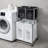 Laundry Hamper 2 Tier Laundry Sorter with 4 Removable Bags for Organizing Clothes-470520098
