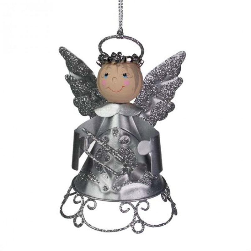 9cm Metal Hanging Figurine Ornament, Silver