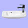 The Renovators Supply Inc. 20'' Reno-Gloss Vitreous China Rectangular Bathroom Sink with Faucet and Overflow