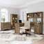 Bibliothèque ajustable de style campagnard - Rangement élégant pour la maison ou le bureau-275559116-275559115