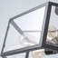 Plafonnier semi-encastré 6 lumières moderne