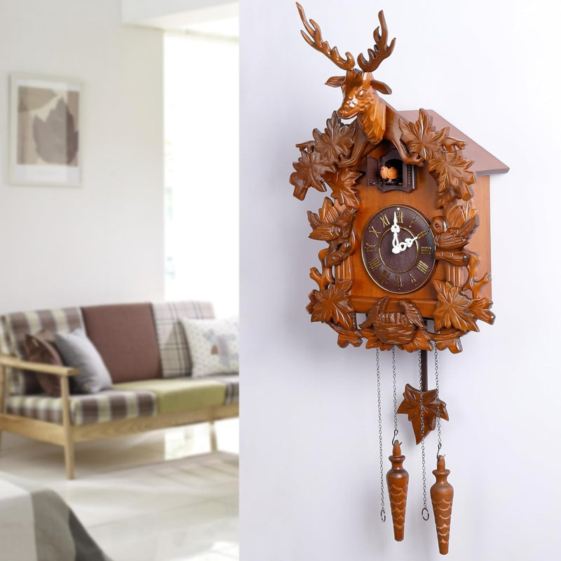 Jeniveve Solid Wood Wall Clock