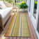 Kinslee Washable Striped Indoor / Outdoor Rug