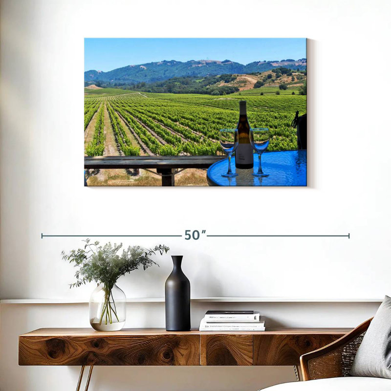 Vin Alvord Sonoma Vineyard, H 24 po x l 36 po