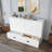 57" Murphy Bed With Mattress, Storage & Charging Cabinet – Guest Room, Living Room, Office-452554725