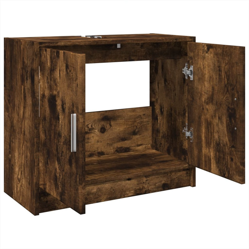 Brighley Under Sink Cabinet, Smoked oak