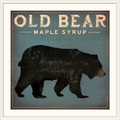 « old bear » par ryan fowler, affiche rétro