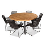 Brewer Outdoor 7 - Piece Teak Dining Set