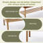 Banc de bout de lit avec tablette, banc de rangement pour chaussures rembourré, banc de chambre moderne avec pieds en métal