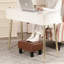 Petit repose-pied ottoman en flanelle, repose-pieds rectangulaire moderne avec pieds en plastique antidérapants, siège d'appoint rembourré pour salon, canapé, entrée-1784831437