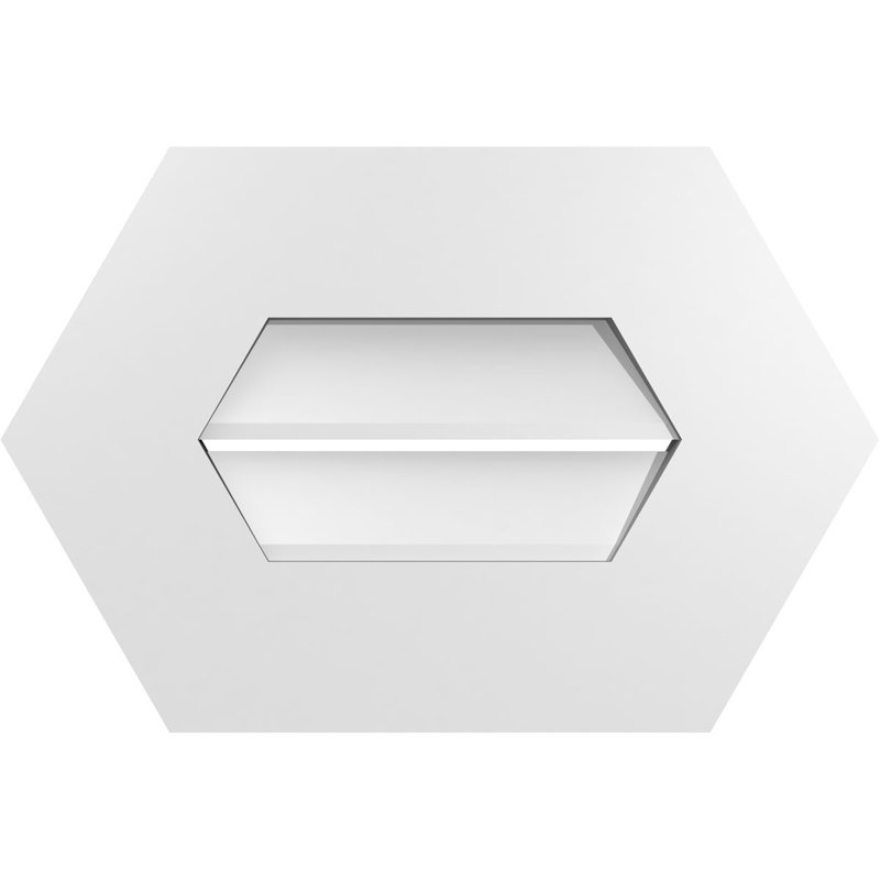Évent horizontal fonctionnel à pignon en uréthane à surface horizontale Signature, H 12 po x l 18 po x P 1 po