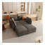 Grand canapé modulaire moderne, canapé modulaire en U avec fonction de rangement, canapé-lit de 123 po avec repose-pieds, méridienne modulaire à 6 places pour le salon, chenille
