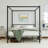 Canopy Bed Frame Full with Headboard and Footboard, Mattress Foundation Platform with Metal Slats Support, No Box Spring Needed, Easy Assembly-110089847