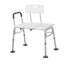 Banc de transfert de baignoire pour baignoire, chaise de douche compacte de 300 lb avec dossier et accoudoirs rembourrés, banc de douche à hauteur réglable, accoudoir pour transfert, siège de douche et ventouses pour personnes âgées, personnes à mobilité réduite