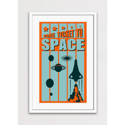 Ticket To Space - Print on Canvas