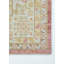 Tapis rose / beige en polyester tissé à la machine Foxley-1335242900