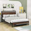 Base de lit plateforme en métal avec couchette et ports USB Wilhelmi-1035307506-1035307509
