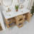 Adela 60 " W Freestanding Standard 2 Double Vanity Bathroom Vanity With Cultured Marble Top with Mirror-641889531-650802621-641889530