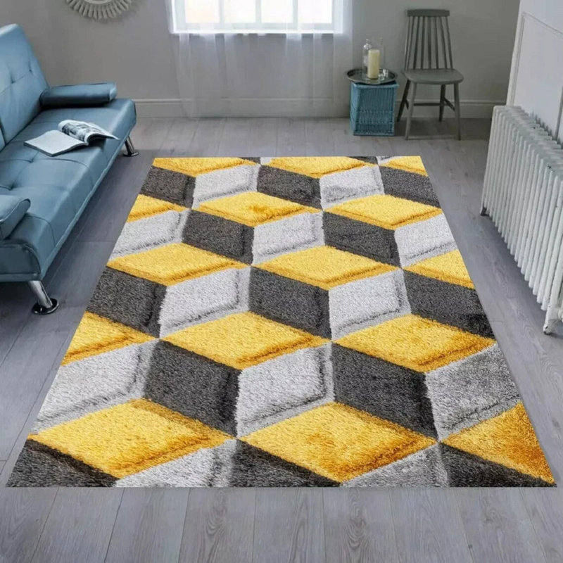 Qurto Ochre, Rectangle 80 x 150 cm