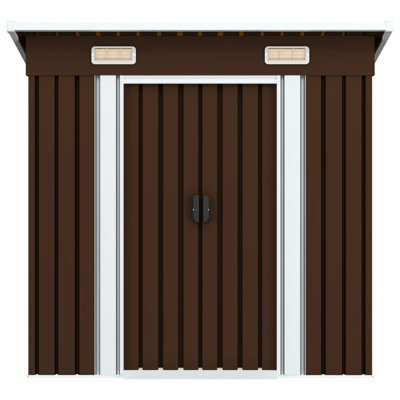 vidaXL Garden Shed Metal Outdoor Patio Storage Organiser Cabin Multi Colours