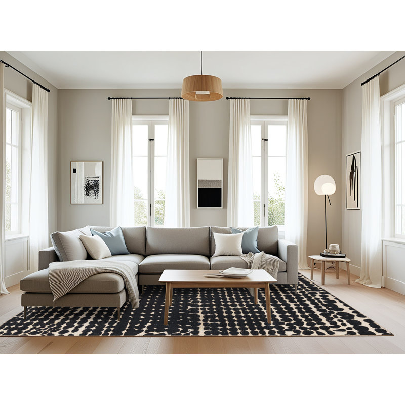 Tapis abstrait moderne 4899, Rectangle 8 pi x 12 pi