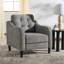 Fauteuil capitonné large Heuton 32,4 po-1482356969