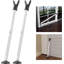 Paquet de 2 barres de sécurité pour portes robustes - brouilleur de porte réglable et serrure de porte coulissante, barricade polyvalente pour porte d'entrée, patio, fenêtre, appartement et chambre d'hôtel