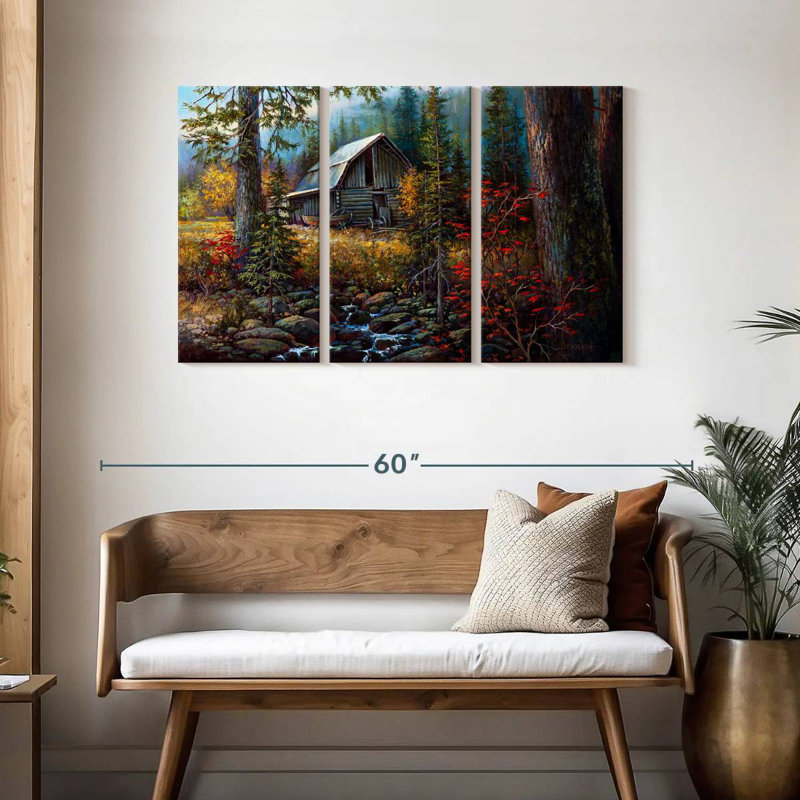 Lilie Burma Barn, 28" H x 45" W