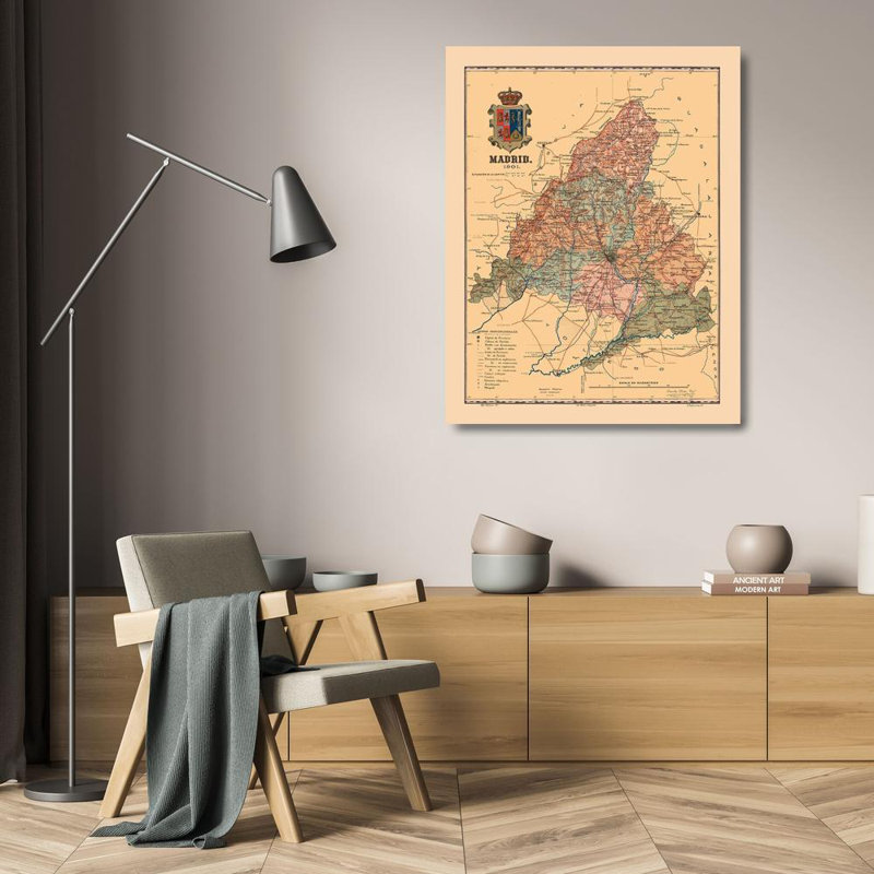 Art sur toile tendue par Williston Forge Martine Gallery: Madrid, Espagne, 1901, Martine, 1904, H 24 po x l 20 po