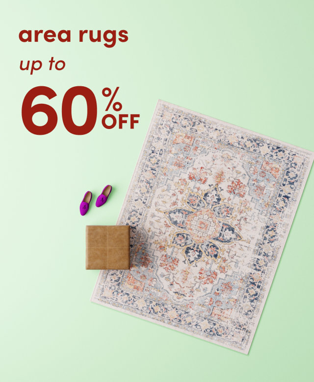 Area Rugs Up to 60% OFF